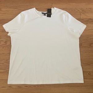 Lauren Ralph Lauren White Cotton Blend Shirt Size 3X NWT